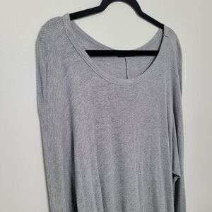 Brandy Melville Gray Dolman Sleeve Sweater One Size Oversized Casual Top